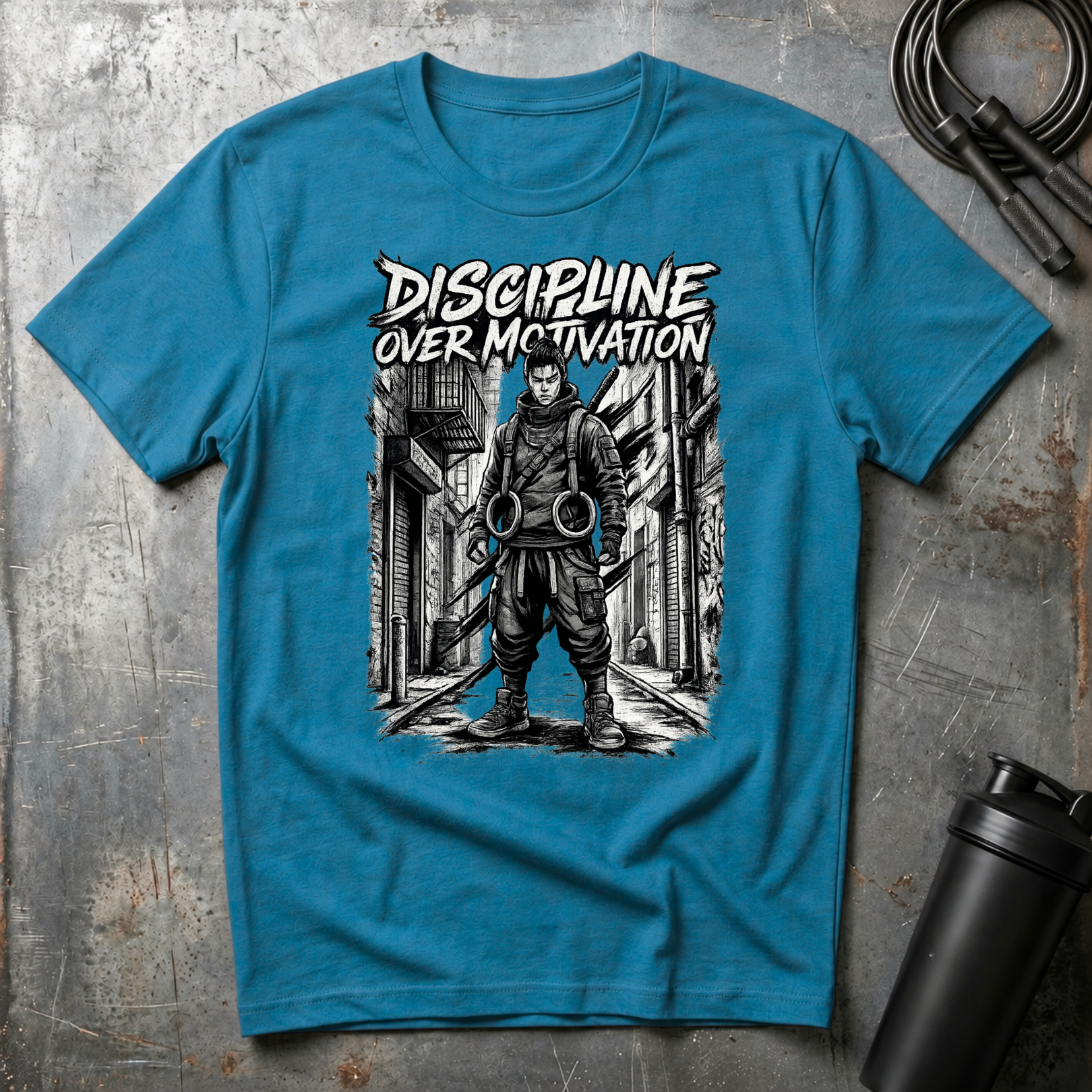 Dicipline Over Motivation Graphite T-Shirt