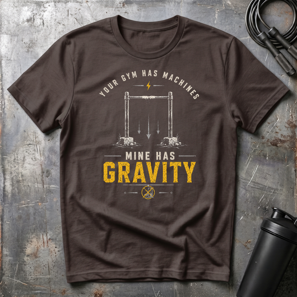 YOUR GYM HAS MACHINES MINE HAS GRAVITY T-Shirt