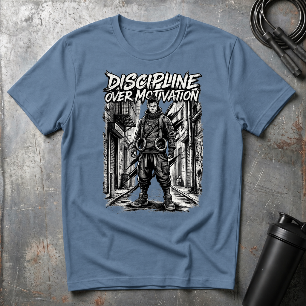 Dicipline Over Motivation Graphite T-Shirt