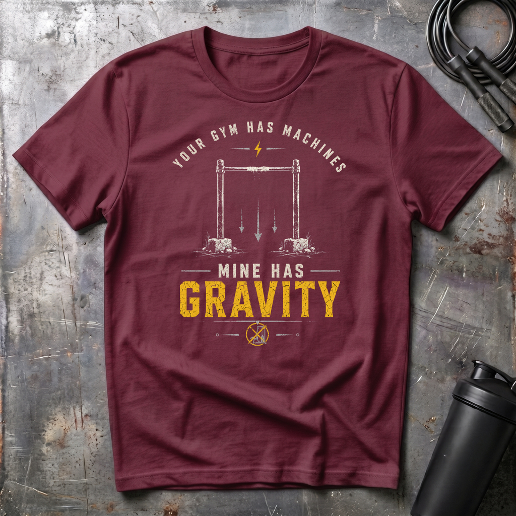 YOUR GYM HAS MACHINES MINE HAS GRAVITY T-Shirt
