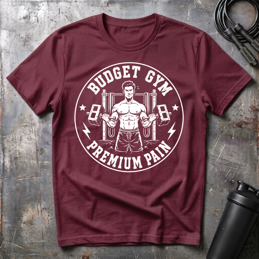 BUDGET GYM PREMIUM PAIN T-Shirt