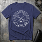 GARAGE GYM UNIVERSITY LOW BUDGET GAINST-Shirt