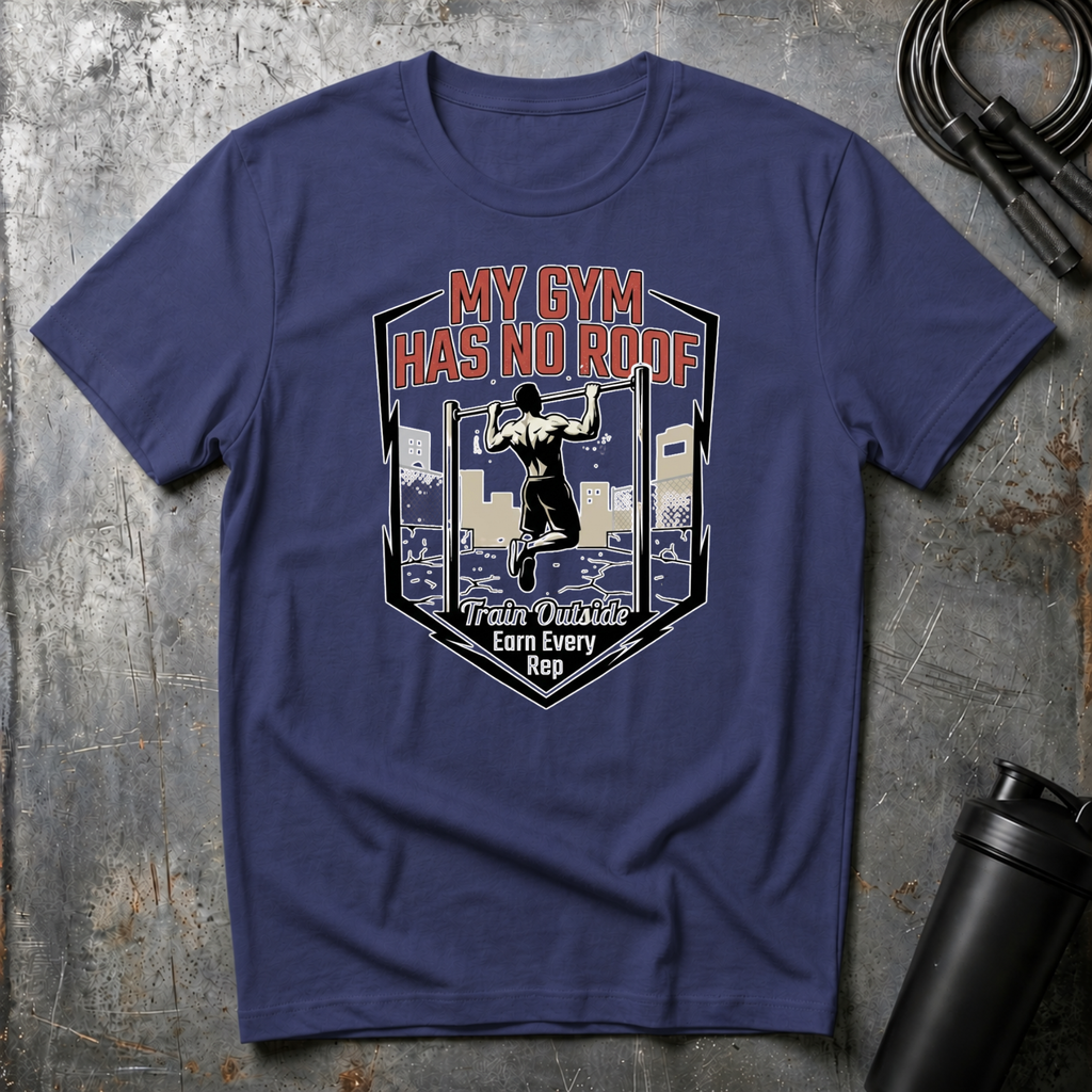 MY GYM HAS NO ROOF TRAIN OUTSIDE T-Shirt