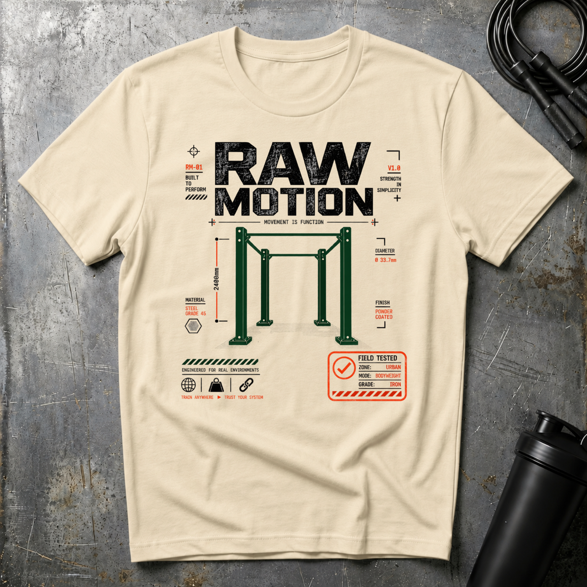 RAW MOTION MOVEMENT IS FUNCTION T-Shirt