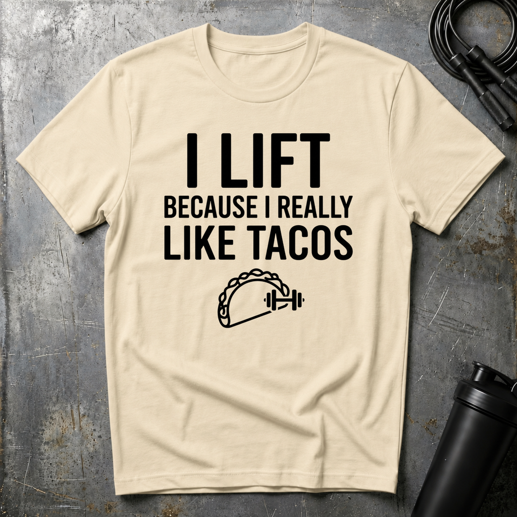 I LIFT BECAUSE I REALLY LIKE TACOS T-Shirt