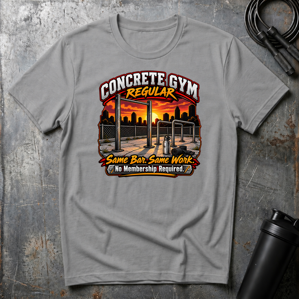 CONCRETE GYM REGULAR SAME BAR. SAME WORK T-Shirt