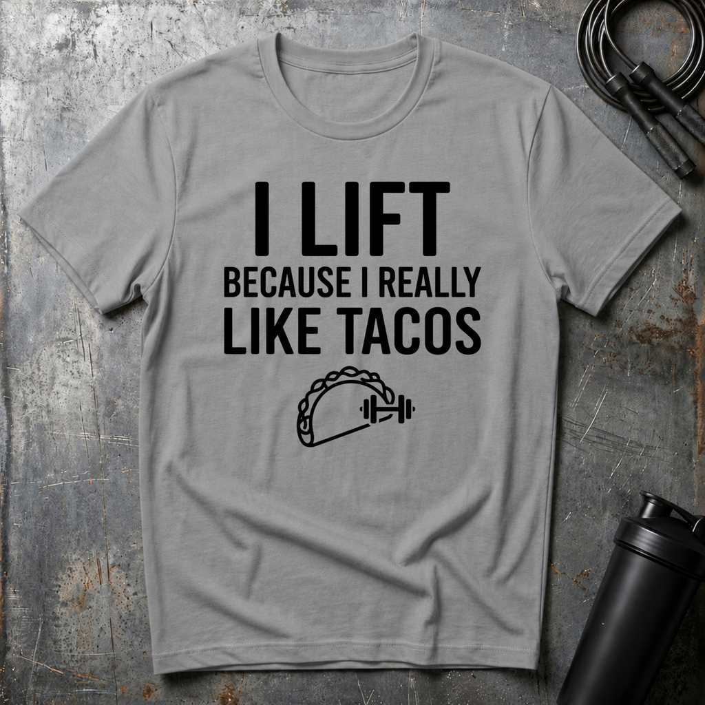 I LIFT BECAUSE I REALLY LIKE TACOS T-Shirt