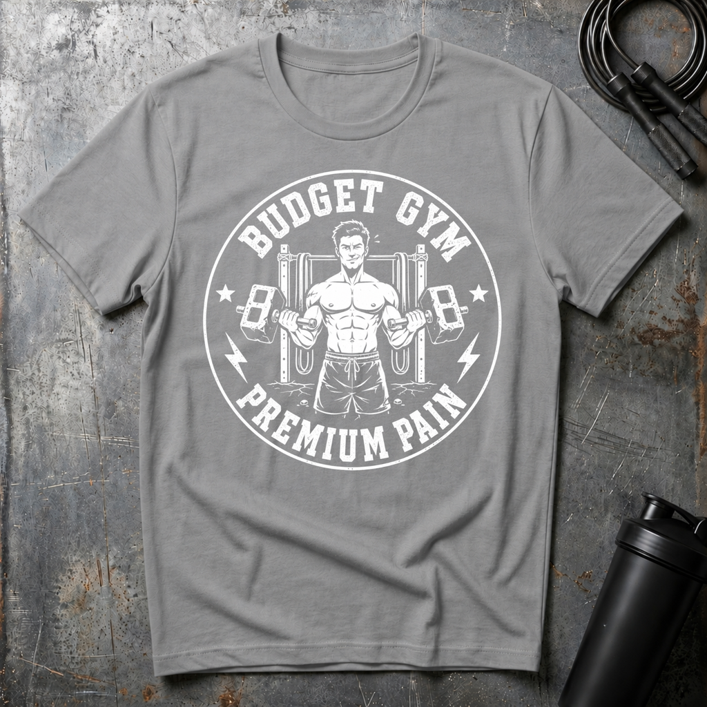 BUDGET GYM PREMIUM PAIN T-Shirt