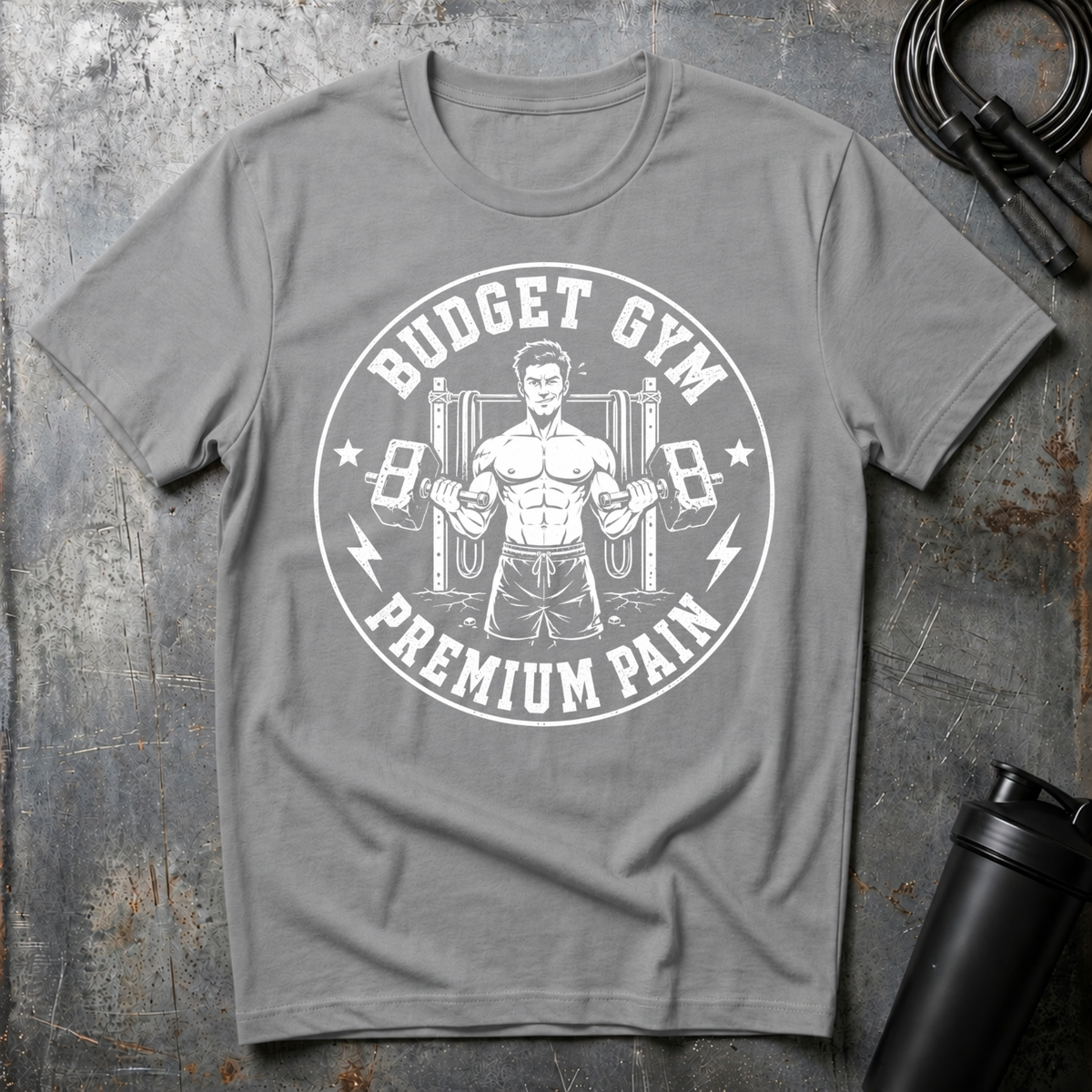 BUDGET GYM PREMIUM PAIN T-Shirt