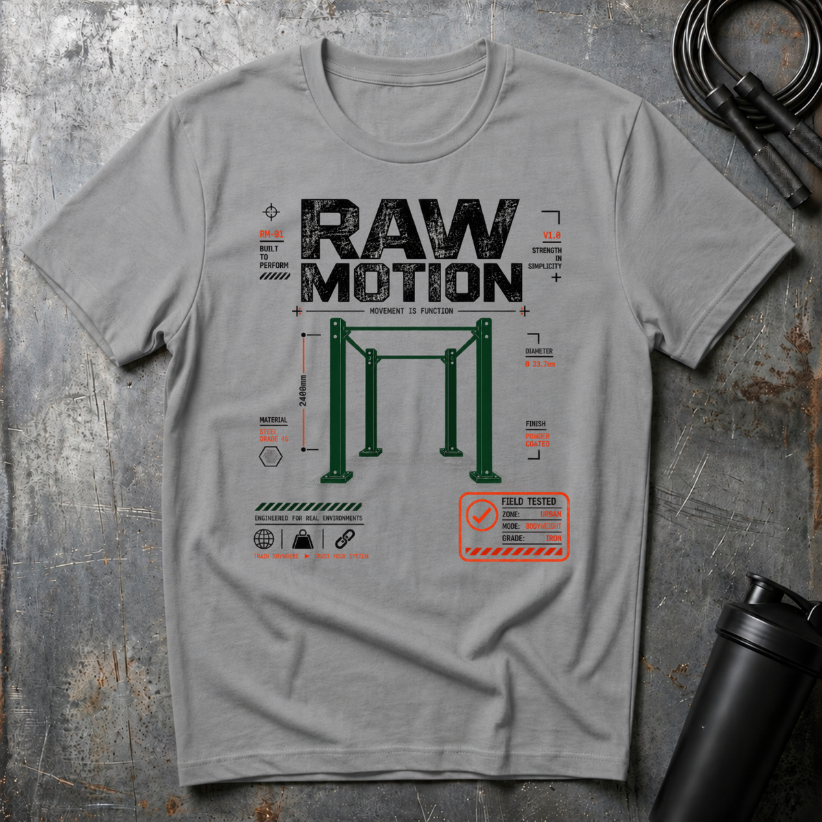 RAW MOTION MOVEMENT IS FUNCTION T-Shirt