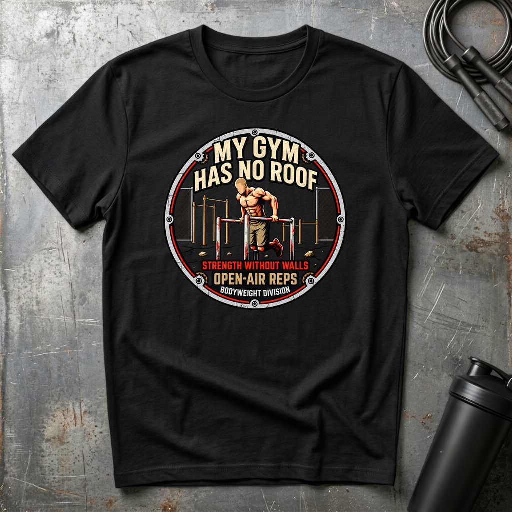 MY GYM HAS NO ROOF STRENGHT WITHOUT WALLS T-Shirt