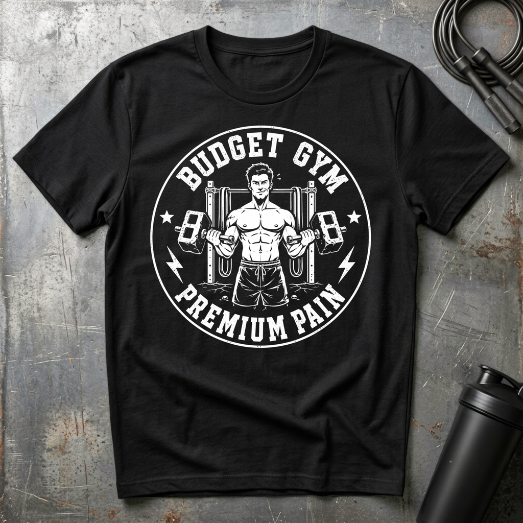 BUDGET GYM PREMIUM PAIN T-Shirt