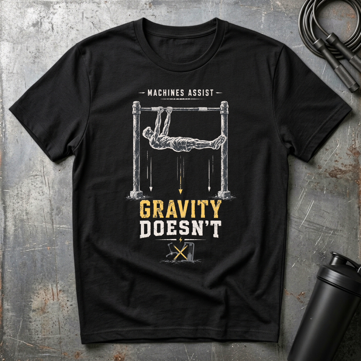 MACHINES ASSIST GRAVITY DOESN`T T-Shirt