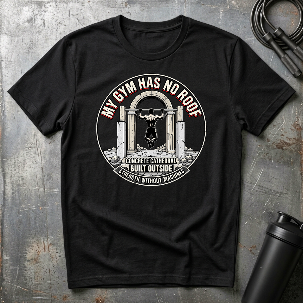MY GYM HAS NO ROOF CONCRETE CATHEDRAL T-Shirt