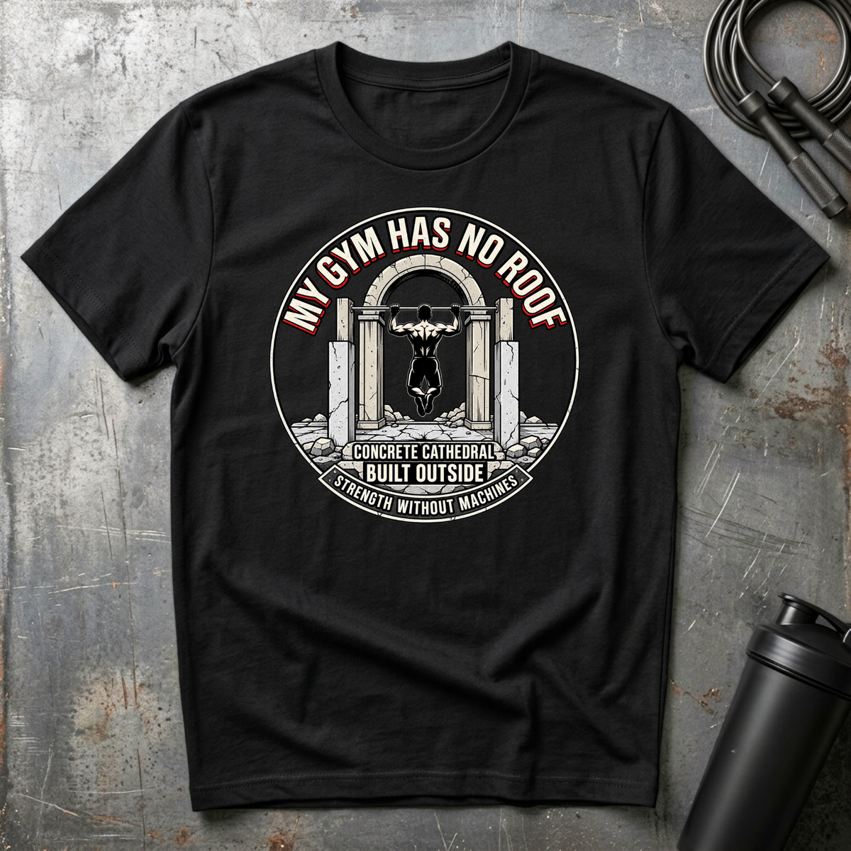MY GYM HAS NO ROOF CONCRETE CATHEDRAL T-Shirt