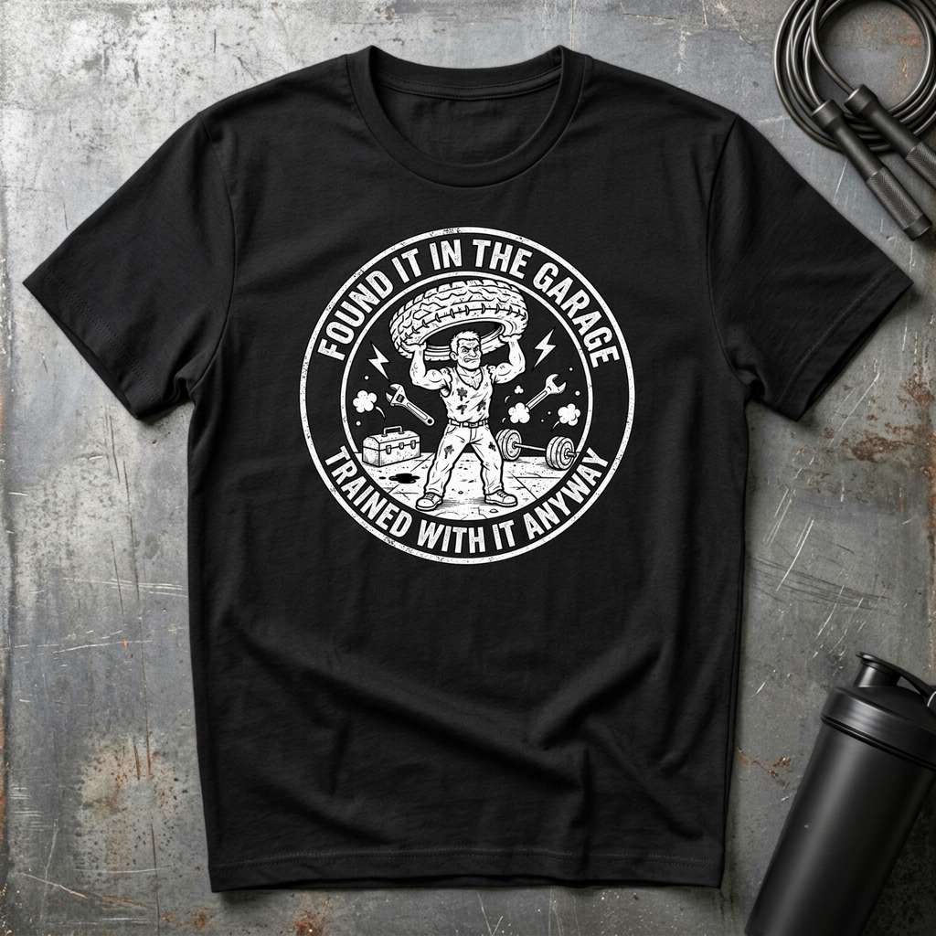 FOUND IT IN THE GARAGE TRAINED WITH IT ANYWAY T-Shirt
