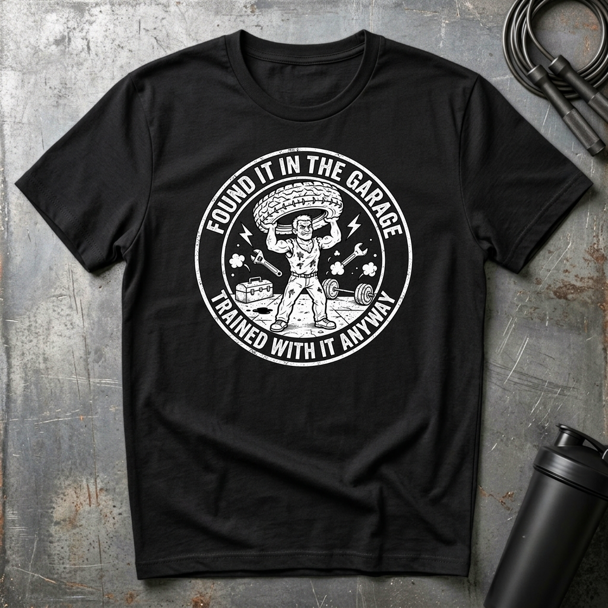 FOUND IT IN THE GARAGE TRAINED WITH IT ANYWAY T-Shirt