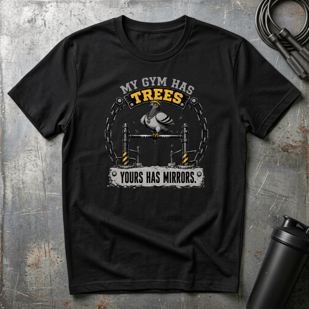 MY GYM HAS TREES YOURS HAS MIRRORS T-Shirt