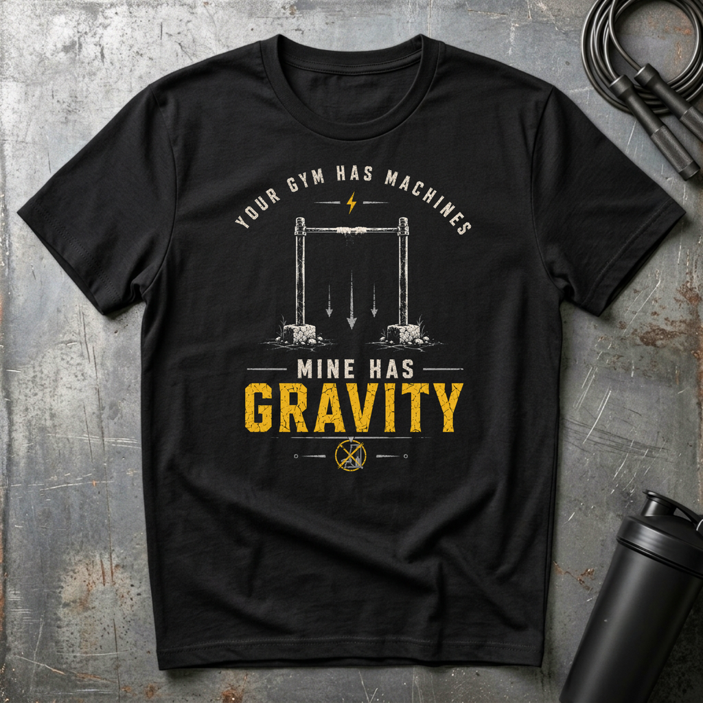 YOUR GYM HAS MACHINES MINE HAS GRAVITY T-Shirt