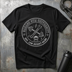 GARAGE GYM UNIVERSITY LOW BUDGET GAINST-Shirt