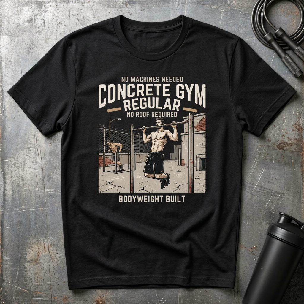 CONCRETE GYM REGULAR BODYWAIGHT BUILT T-Shirt