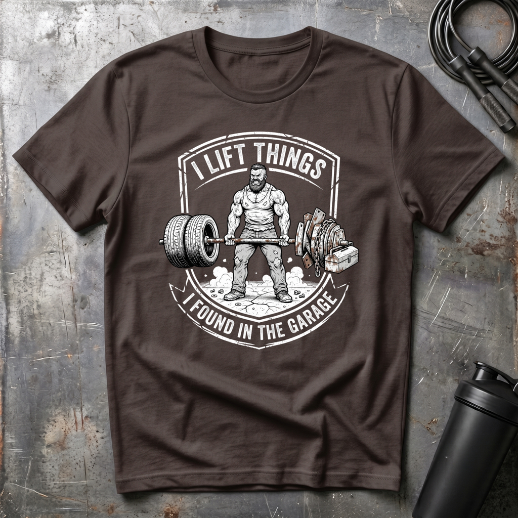 I LIFT THINGS I FOUND IN THE GARAGE T-Shirt