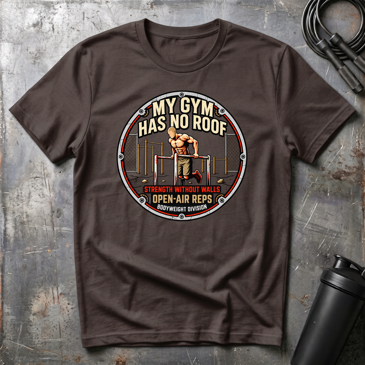 MY GYM HAS NO ROOF STRENGHT WITHOUT WALLS T-Shirt