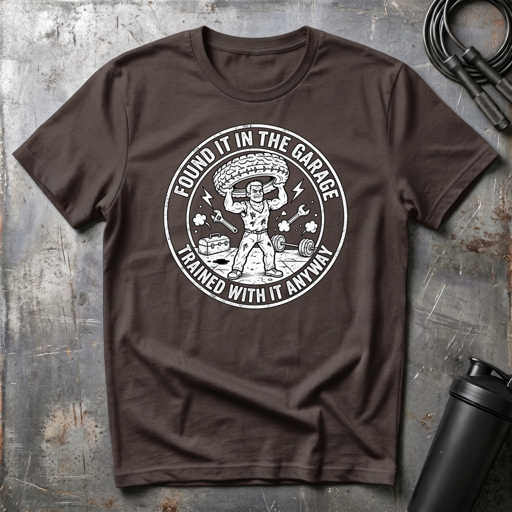FOUND IT IN THE GARAGE TRAINED WITH IT ANYWAY T-Shirt