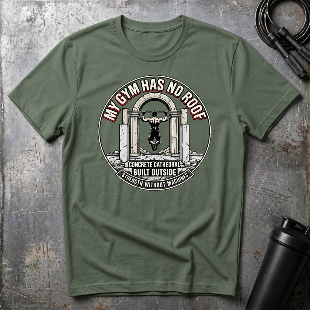 MY GYM HAS NO ROOF CONCRETE CATHEDRAL T-Shirt