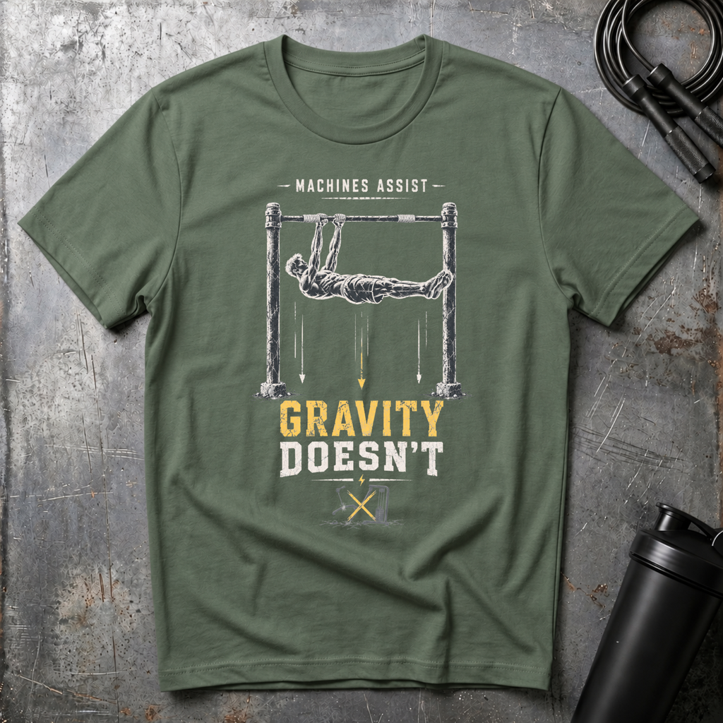 MACHINES ASSIST GRAVITY DOESN`T T-Shirt