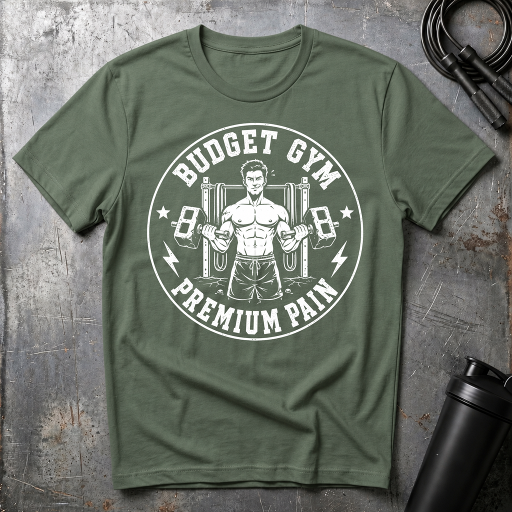 BUDGET GYM PREMIUM PAIN T-Shirt