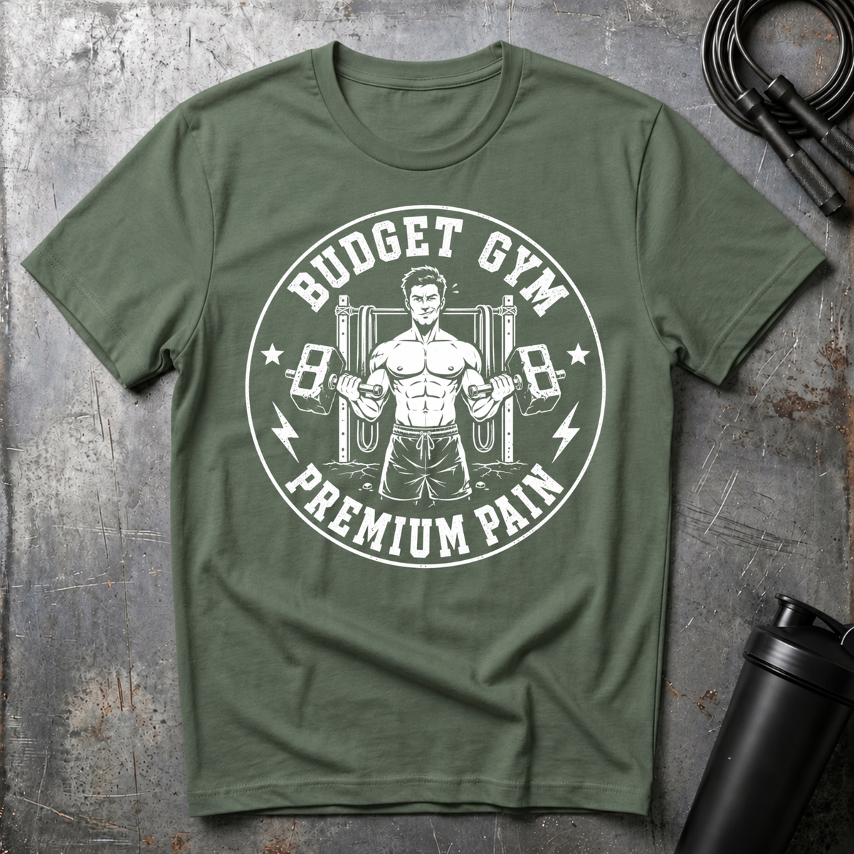 BUDGET GYM PREMIUM PAIN T-Shirt