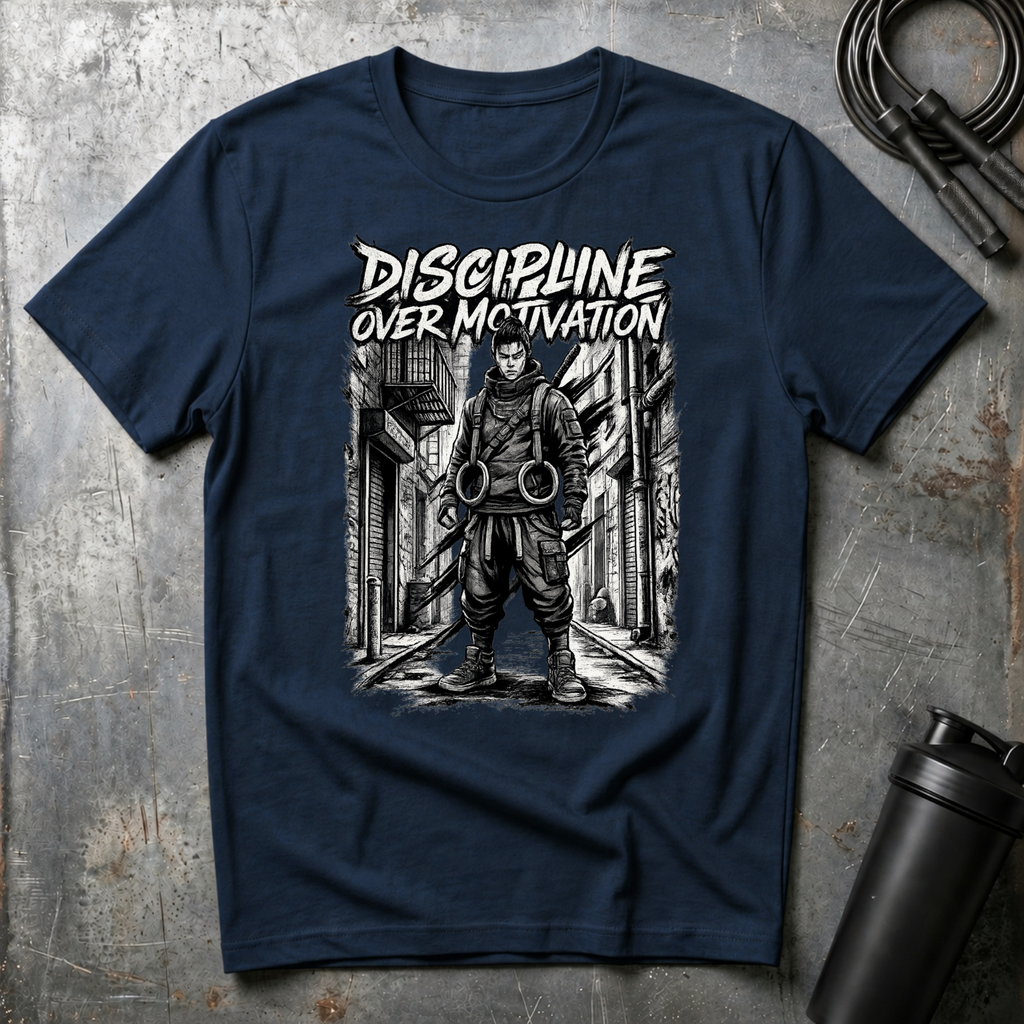 Dicipline Over Motivation Graphite T-Shirt