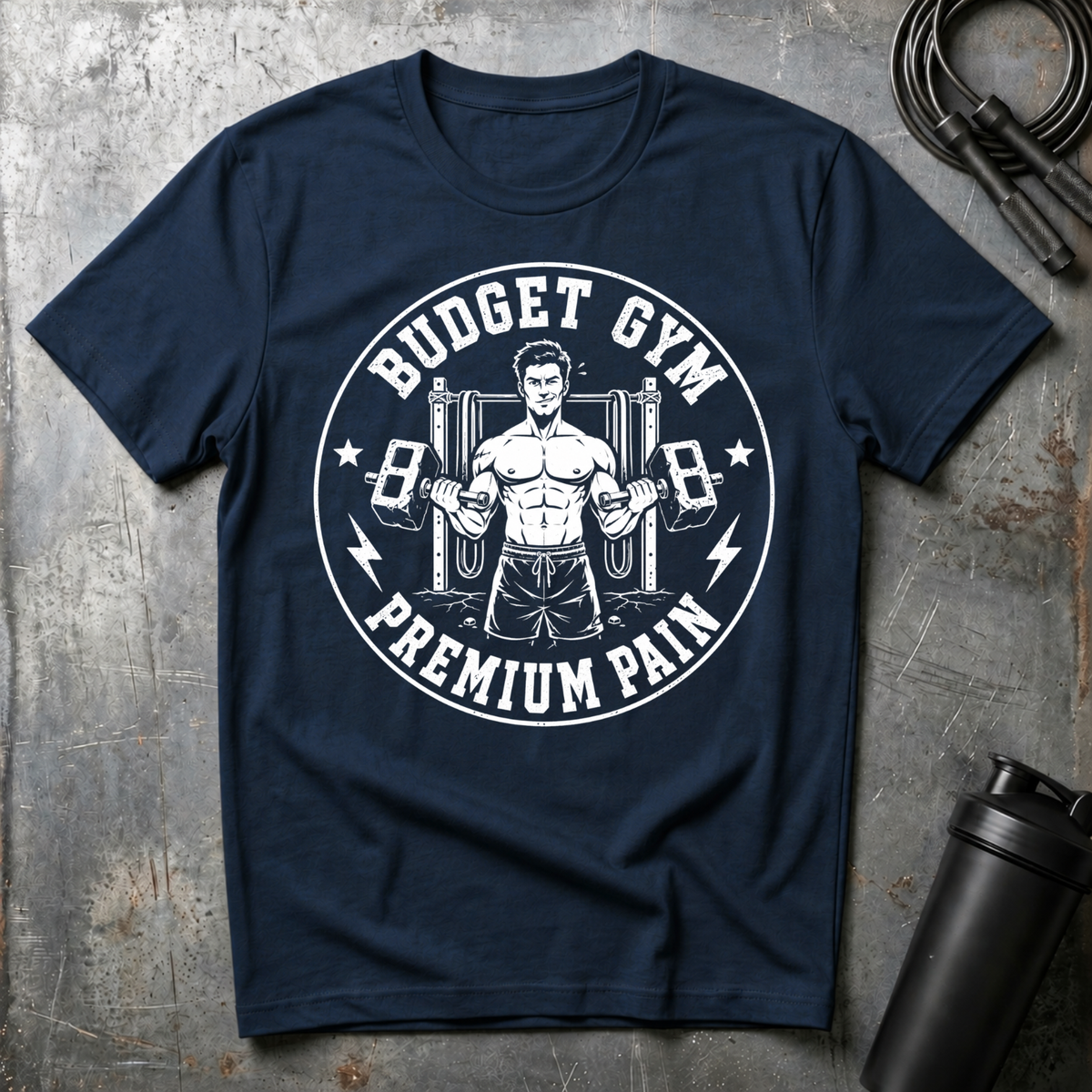 BUDGET GYM PREMIUM PAIN T-Shirt
