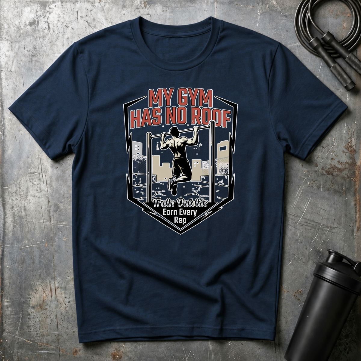MY GYM HAS NO ROOF TRAIN OUTSIDE T-Shirt