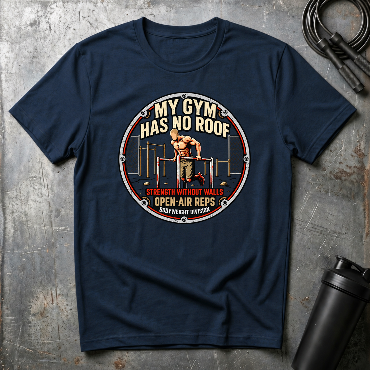 MY GYM HAS NO ROOF STRENGHT WITHOUT WALLS T-Shirt