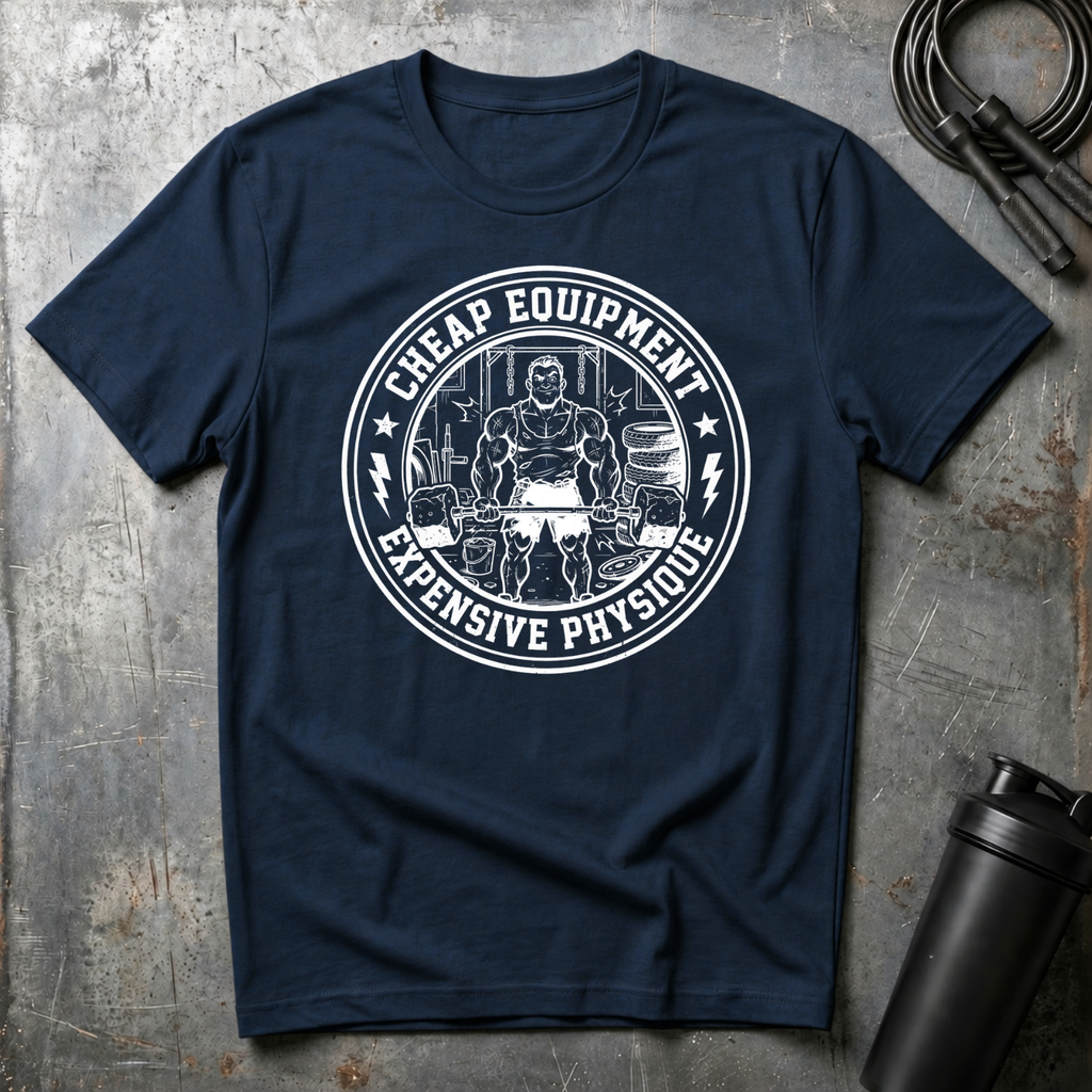 CHEAP EQUIPMENT EXPENSIVE PHYSIQUE T-Shirt