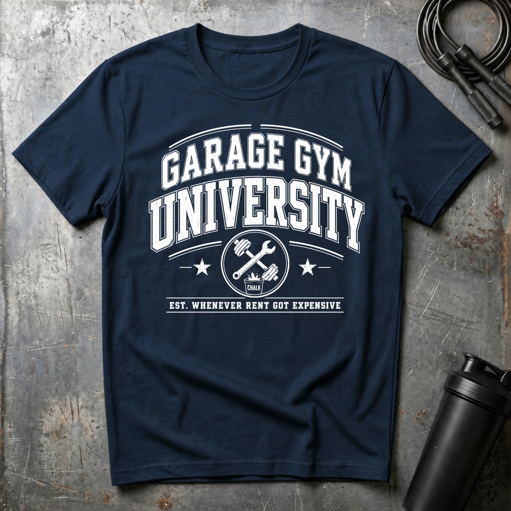 GARAGE GYM UNIVERSITY WHEN EVER RENT GOT EXPENSIVE T-Shirt