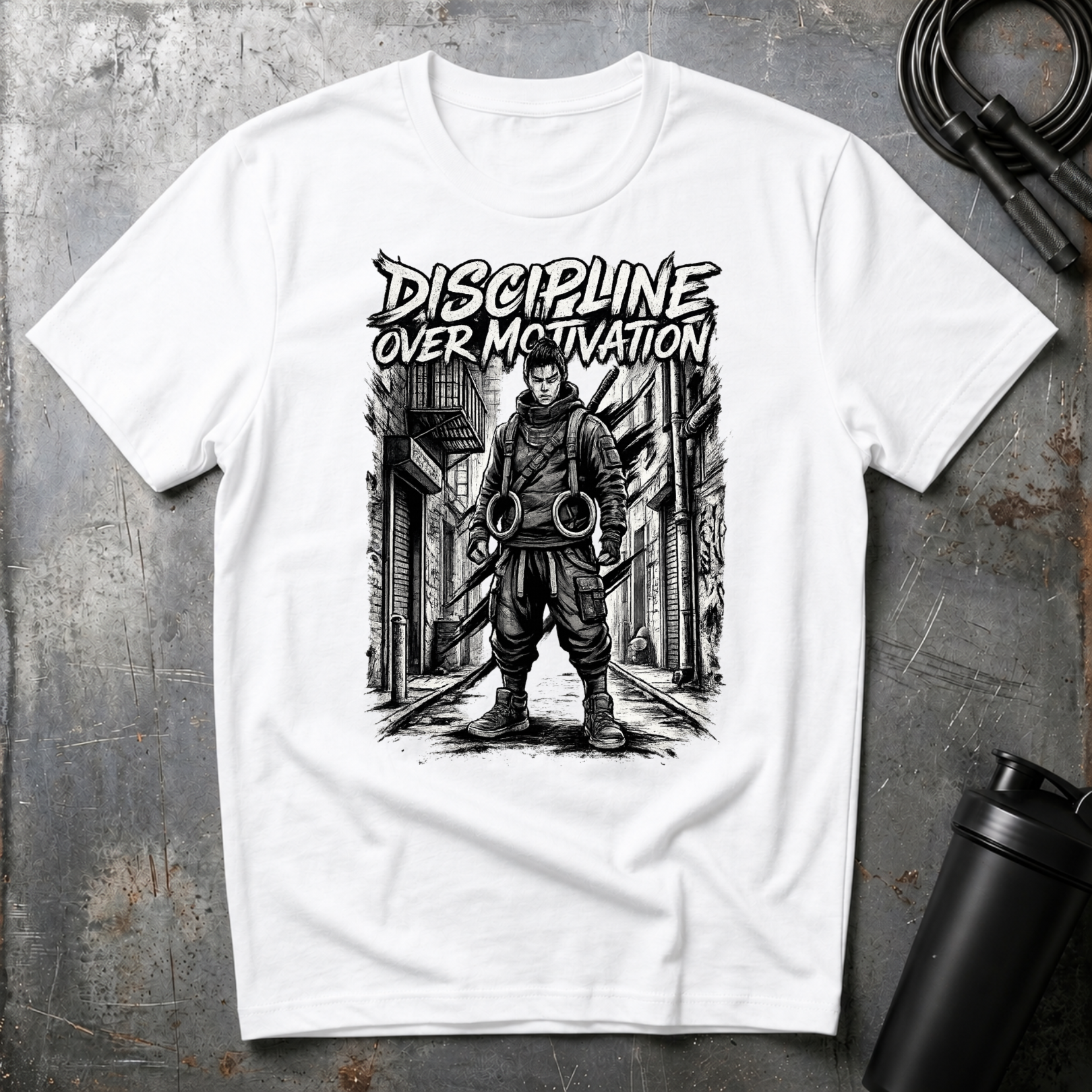 Dicipline Over Motivation Graphite T-Shirt