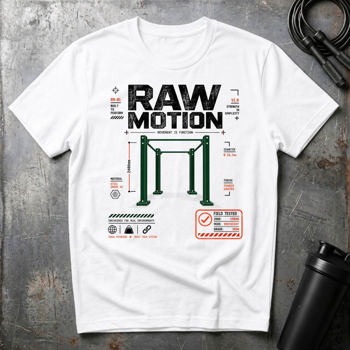RAW MOTION MOVEMENT IS FUNCTION T-Shirt