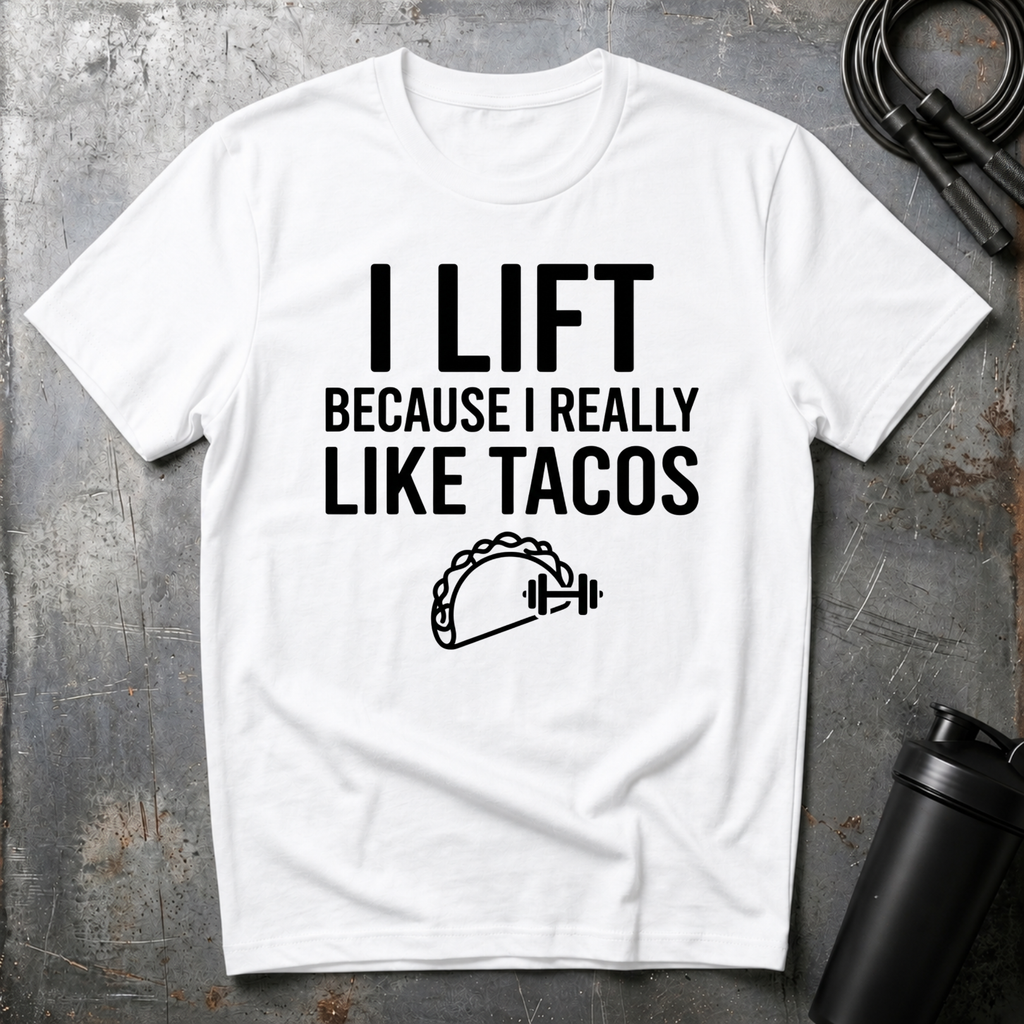 I LIFT BECAUSE I REALLY LIKE TACOS T-Shirt